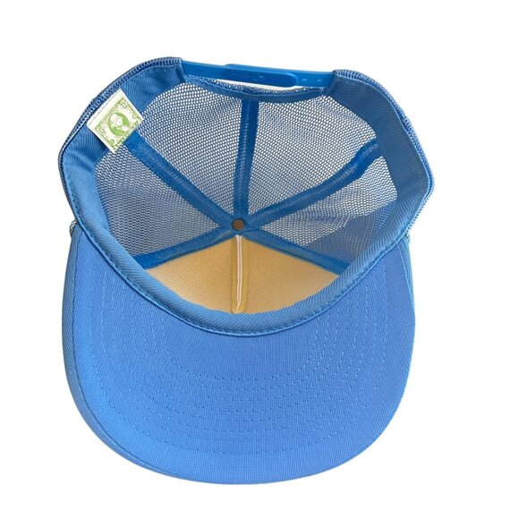 Vintage Mickey Gilley Tour 87 Trucker Hat White & Blue Mesh Adjustable Snapback - Picture 7 of 9